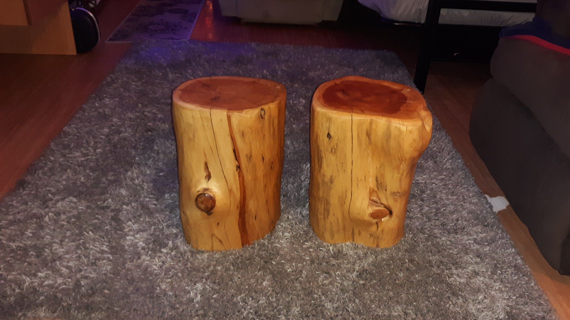 BEAUTIFUL Solid Pine Wood End Tables