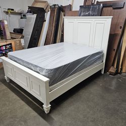 Queen bed and mattress