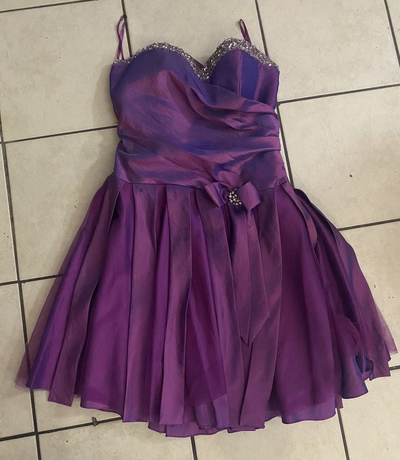 Short Purple Dress 