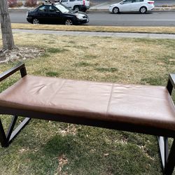 Leather Foot bench