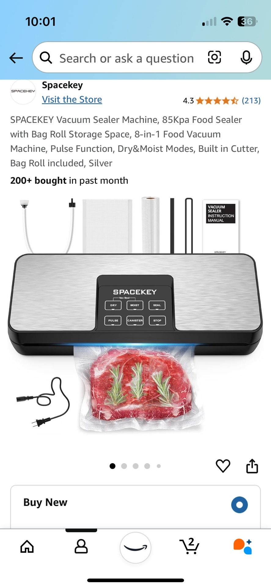 New In Box Vacuum Sealer
