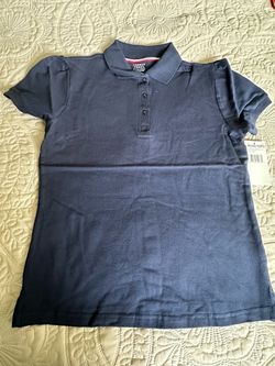 French Toast Kids Navy Polo Shirt Size M (10/12)