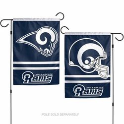 Rams Double Sided Garden Flag