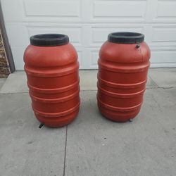 2 Big Barel For Water       210 Gallons 