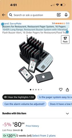 Buzzers for Restaurant, Restaurant Pager System
