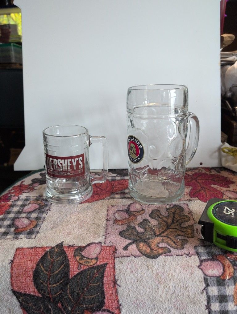 Paulaner Munchen And Hershey's Chocolate Steins