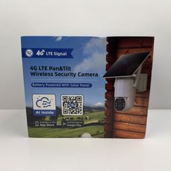 Wireless Security Camera Pan And Tilt 4G  LTE