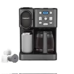 Cuisinart Coffee Center 2-IN-1 Coffee Maker and Single-Serve Brewer -Black Stainless Steel