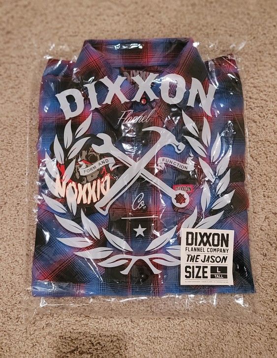 Dixxon The Jason Voorhees Flannel LT Large Tall NIB Sold Out Rare 
