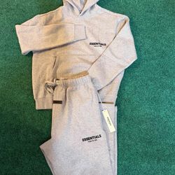 white essential hoodie