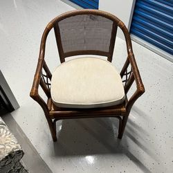 Wooden Wicker Chair 