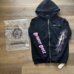 Chrome Hearts  x Baby Doll Zipup hoodie