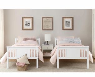 Bunk bed with mattresses