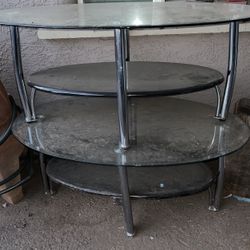 Coffee Table Glass Lil Wobbly Need Tighten Good Condition Dusty 