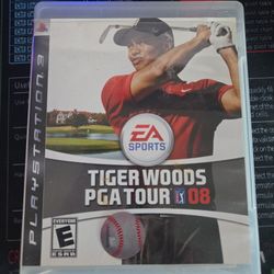 Tiger Woods PGA Tour 08 & Masters Tiger Woods PGA Tour 12 Both PS3