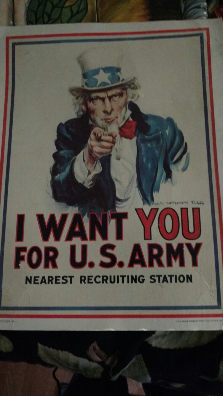 1961 recruiting poster from government print