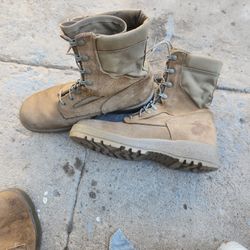Military Boots Size 9 Wide