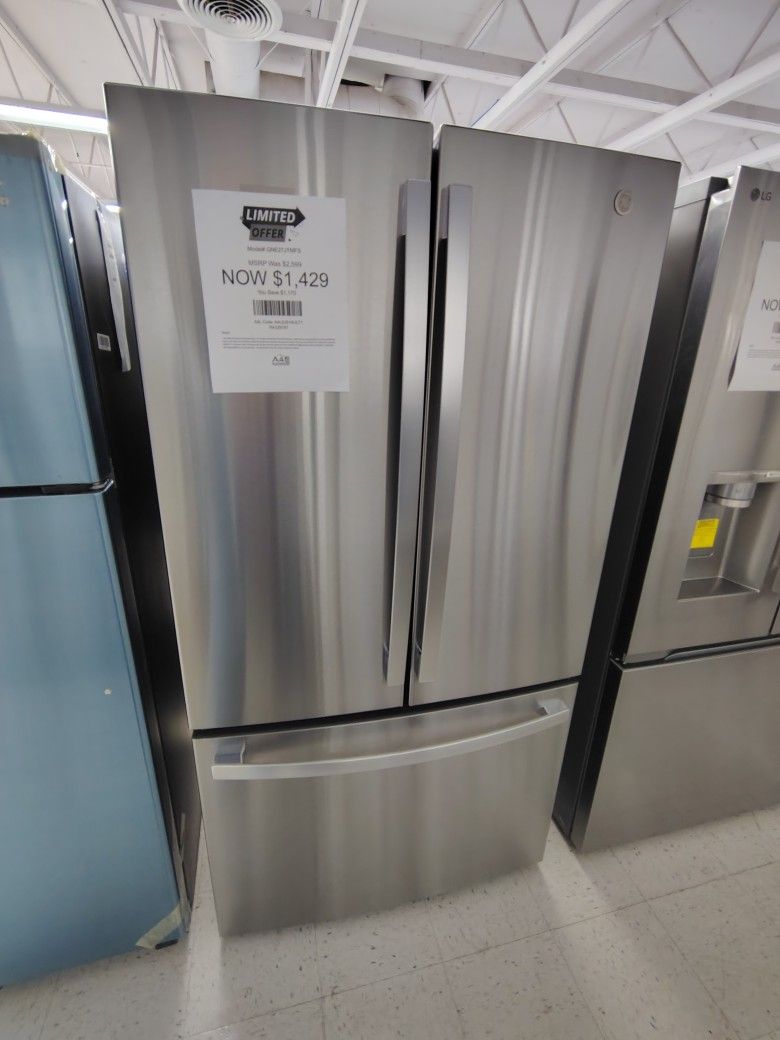 Only $1429! GE 27 Cu Ft French Door Refrigerator w/ Internal Water Dispenser, ENERGY STAR
