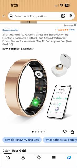 Smart Ring Size 10 Track Health