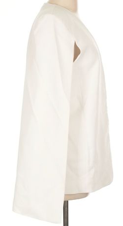 White Long Sleeve Blouse Top