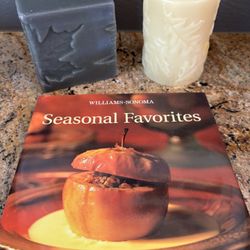 Fall Set Of NWT Candles And Williams Sonoma Seasonal Cookbook 