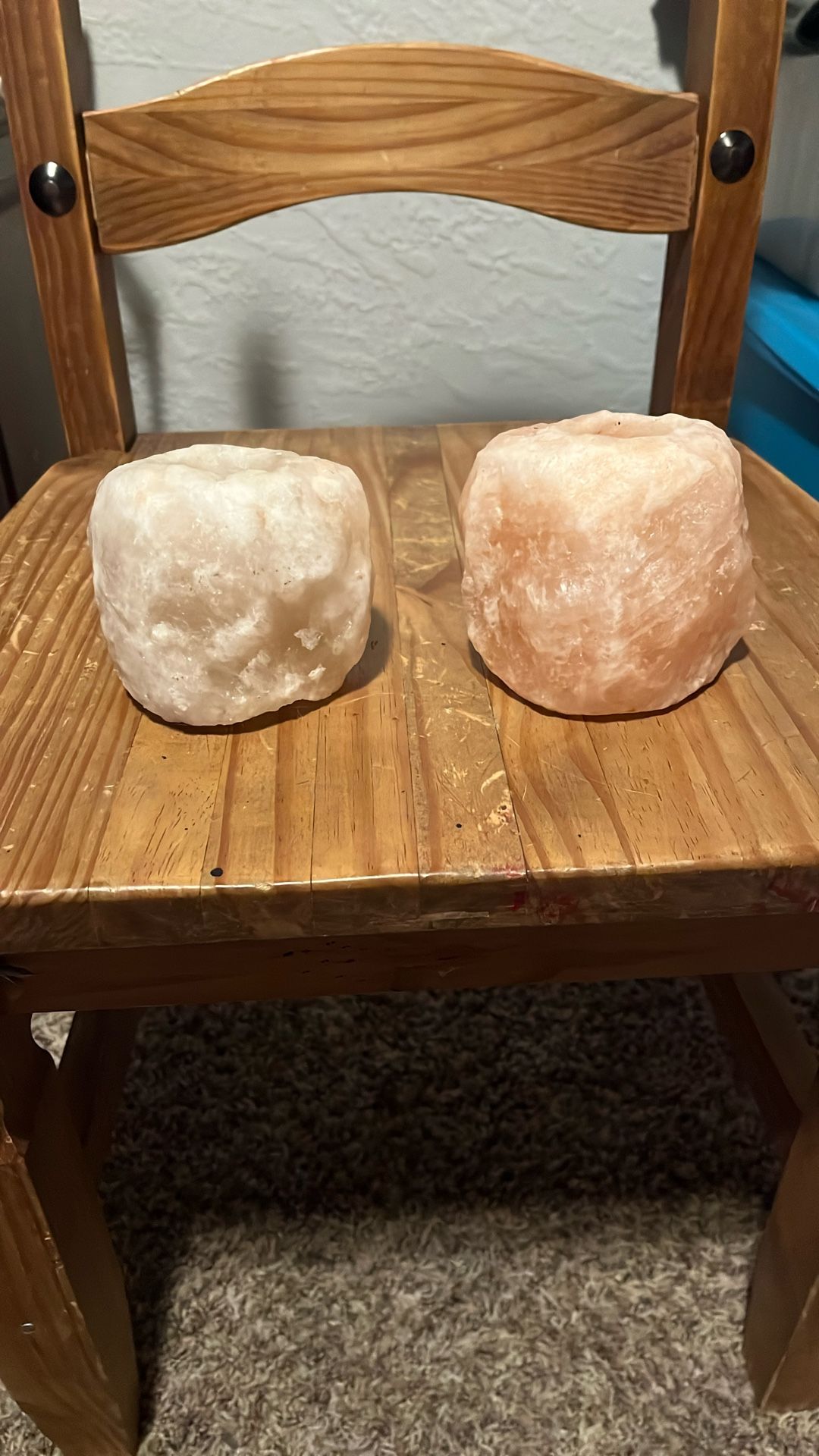 2ct Natural Salt Core Lamps