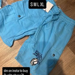 Blue Chrome Hearts Shorts 