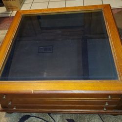 Pennsylvania House Solid Oak Curio Coffee Table