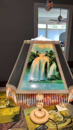 Beautiful lamp  it rotates around