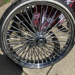 26 Inch Harley 40 Spoke Rim And Tire