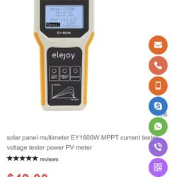 Solar panel Multimeter EY1600W