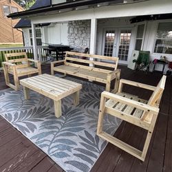 🪵 Handcrafted Outdoor Patio Set – Built to Last!