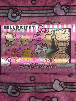 Hello Kitty Wood Painting