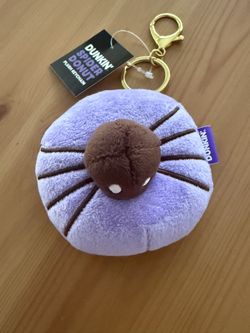 Dunkin Spider donut Keychain