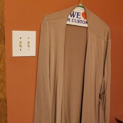 New Light Brown Cardigan Size 5x