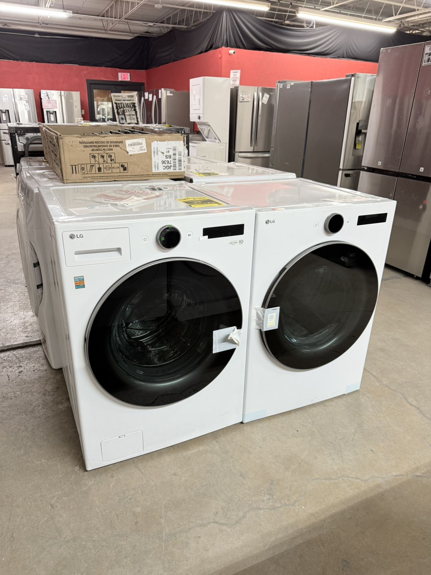 LG FRONT LOAD WASHER DRYER SET