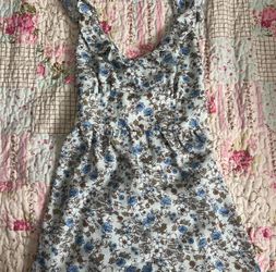 Blue Floral Romper