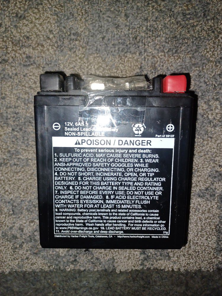 12 volt 6ah battery Amg Sealed Lead Acid 