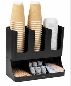 Condiment Station, Hot Cup Sleeve Dispenser, Spice/Condiment Jars