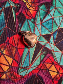 925 silver shaped heart pendant