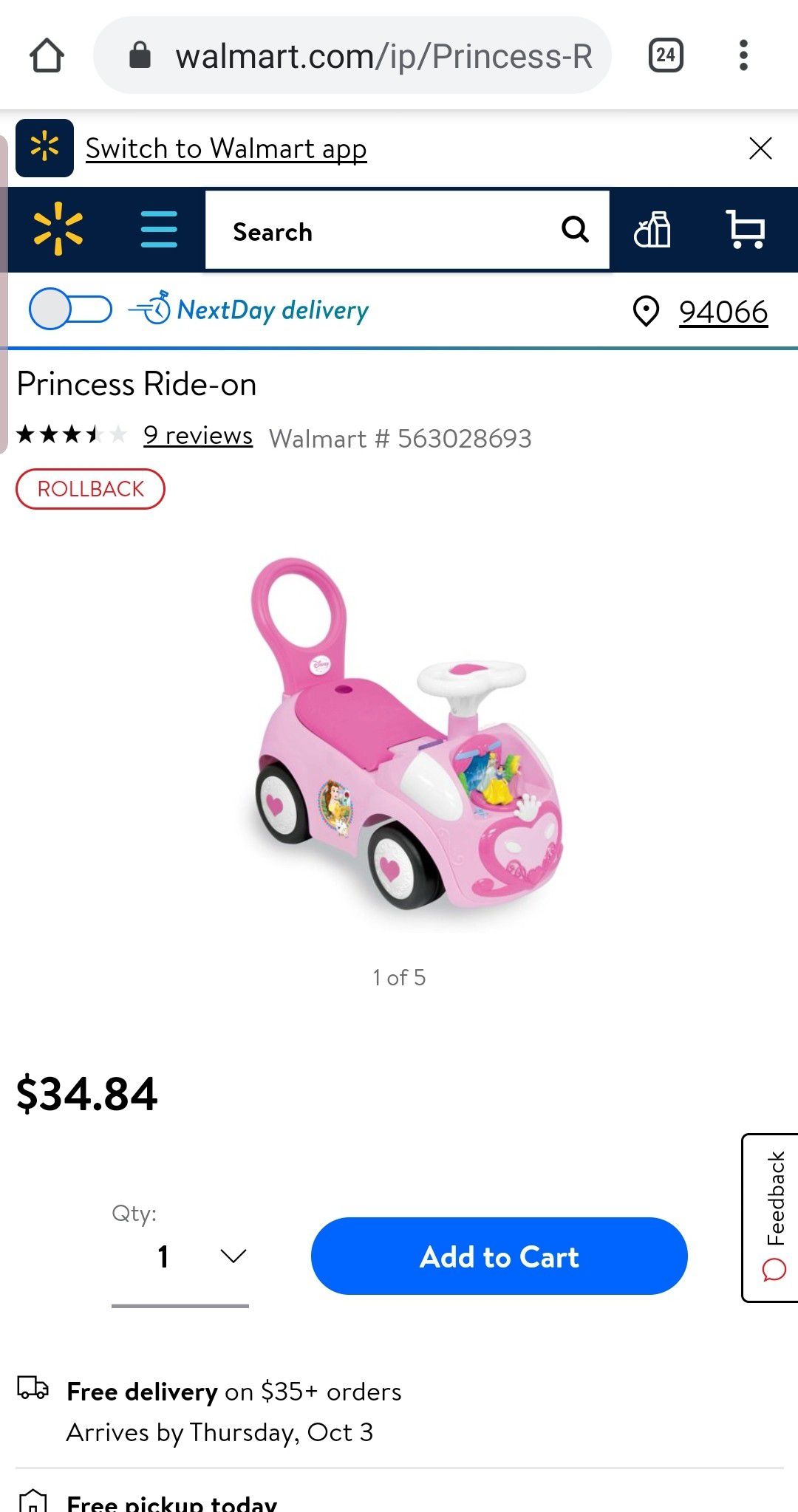 Toy Kids ride on car