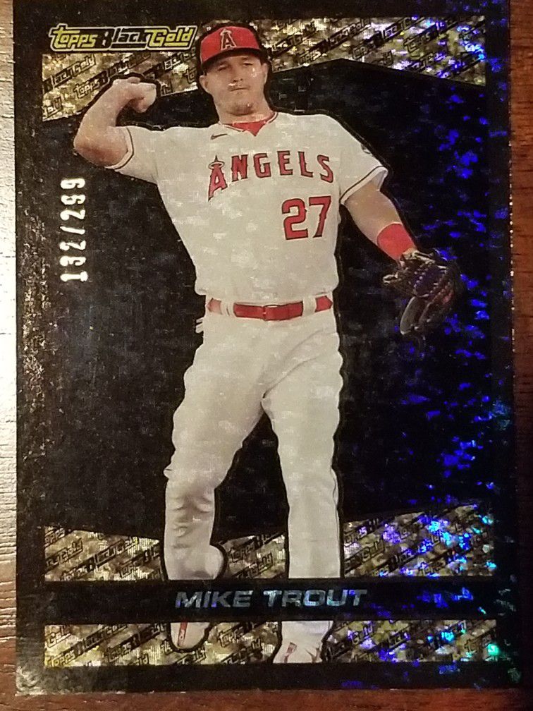 MIKE TROUT BLACK 2021 TOPPS BLACK GOLD #'d