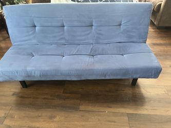 Blue futon couch/bed