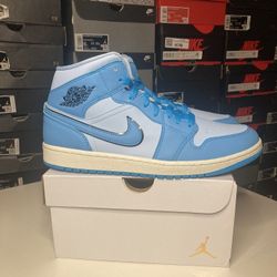 AIR JORDAN 1 MID SE (Ice Blue) [10.5 Men’s ]