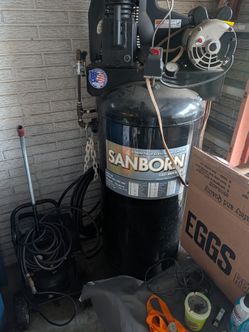 Sanborn 60 gallon 220v air compressor
