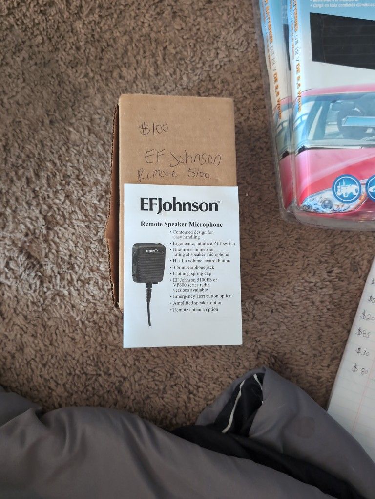 EF Johnson Remote Microphone 5100