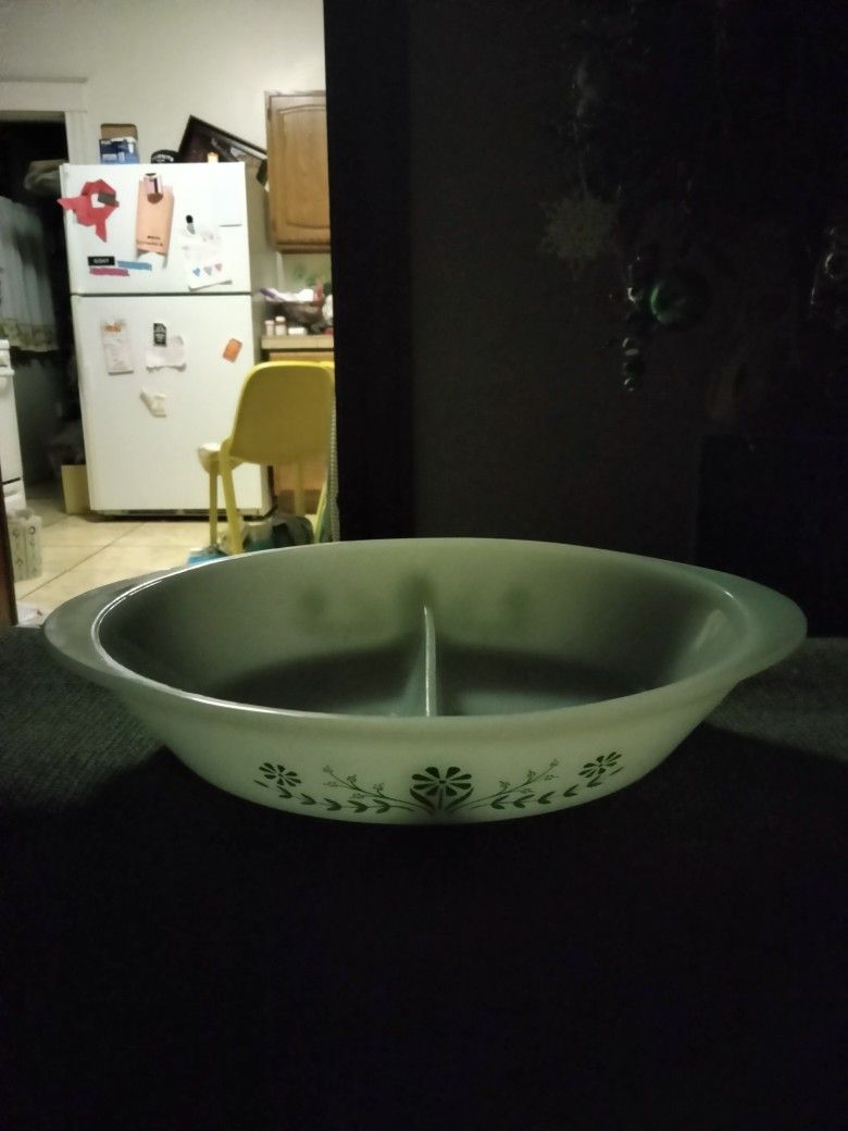 Glasbake Daisy Bowl