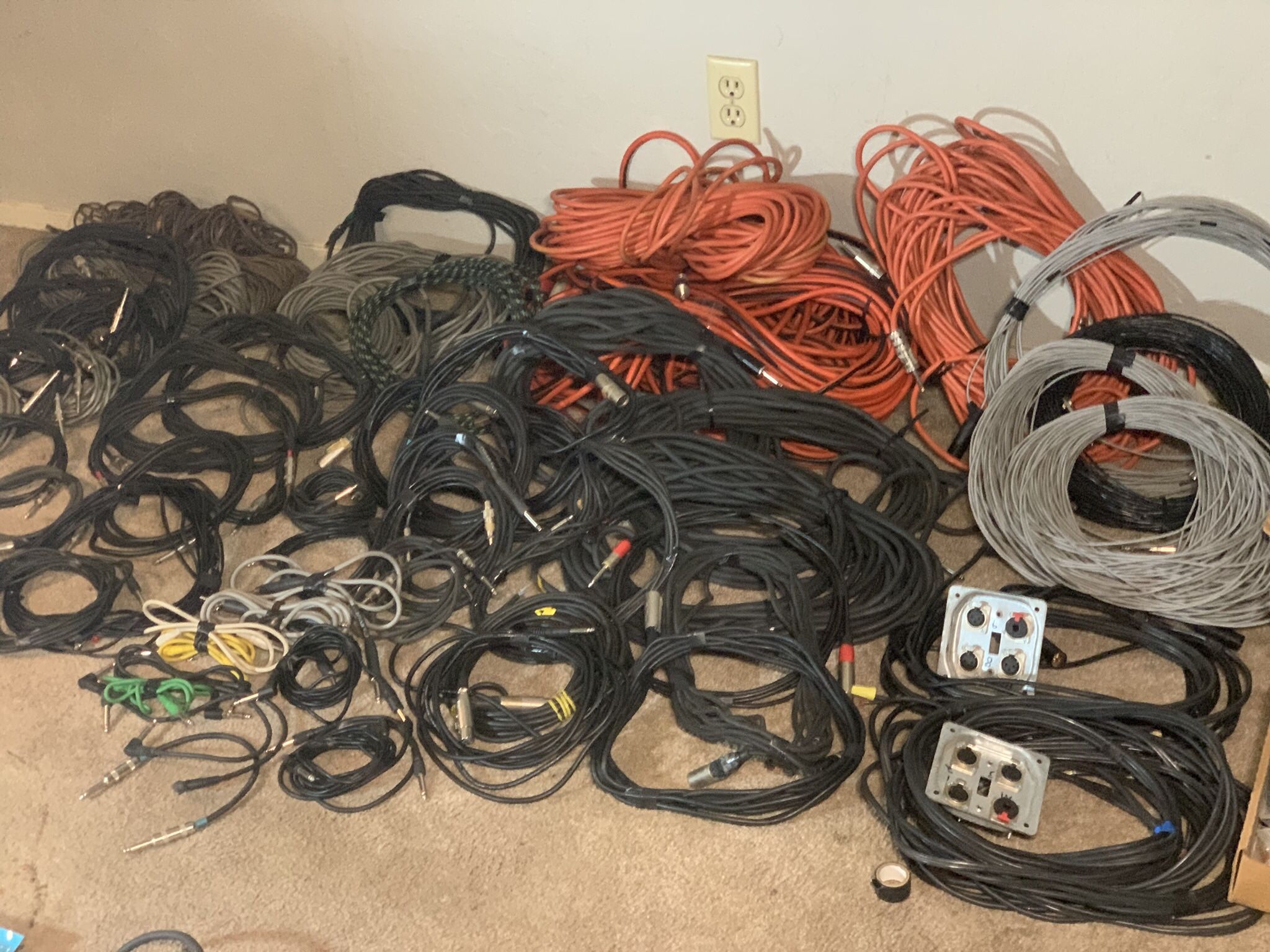 Microphone, Guitar, Instrument Mono Cables