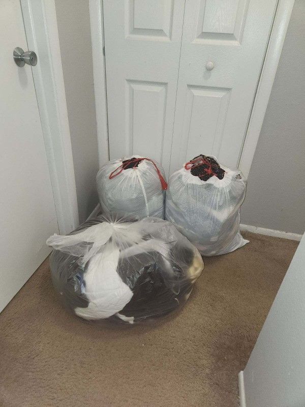4 Bags Of Clothes, Assortment 