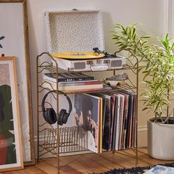 Vinyl Record Storage Shelf